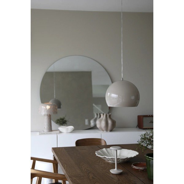 Hall-beež rippvalgusti metallist varjuga ø 28 cm Pop - Markslöjd-image-1