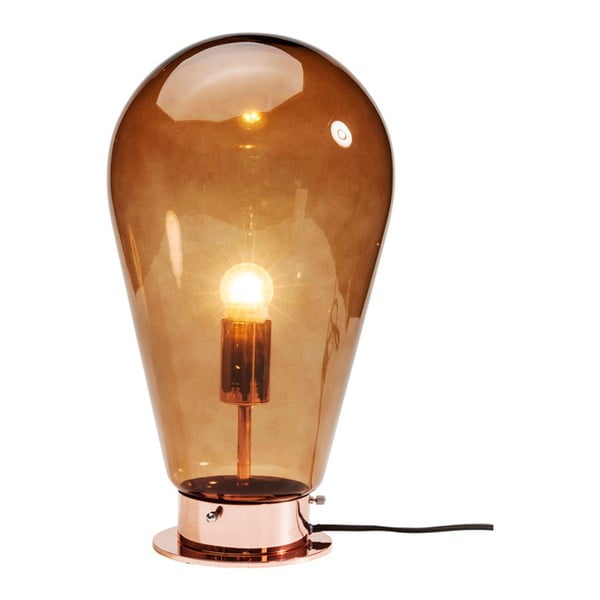 Oranžová stolní lampa Kare Design Bulb
