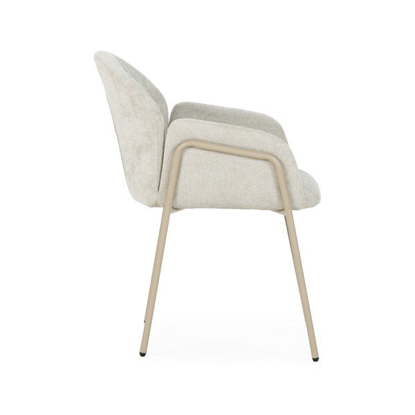 Beežid polsterdatud söögitoolid 2 tk komplektis Aslin - MOME-image-3