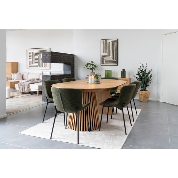 Tumerohelised söögitoolid 2tk komplektis Maceda - House Nordic-image-3