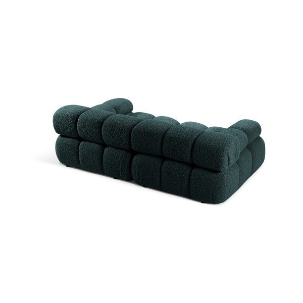 Mooduldiivan petrooleumivärvi buklee kangast 188 cm - Micadoni-image-2