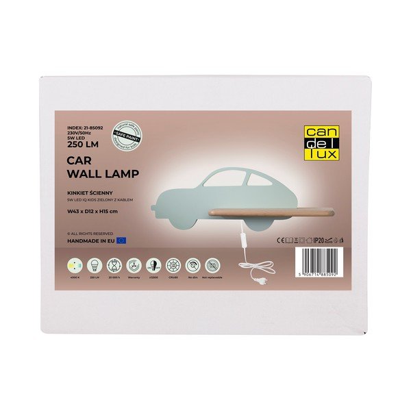 Laste lamp piparmündi värvi Car - Candellux Lighting-image-3