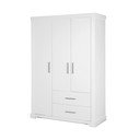 Valge laste riidekapp 139x199 cm Maxi - Roba