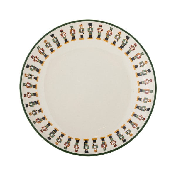 Kreem keraamiline magustoidutaldrik jõulumotiiviga, läbimõõduga 16 cm Jolly - Bloomingville