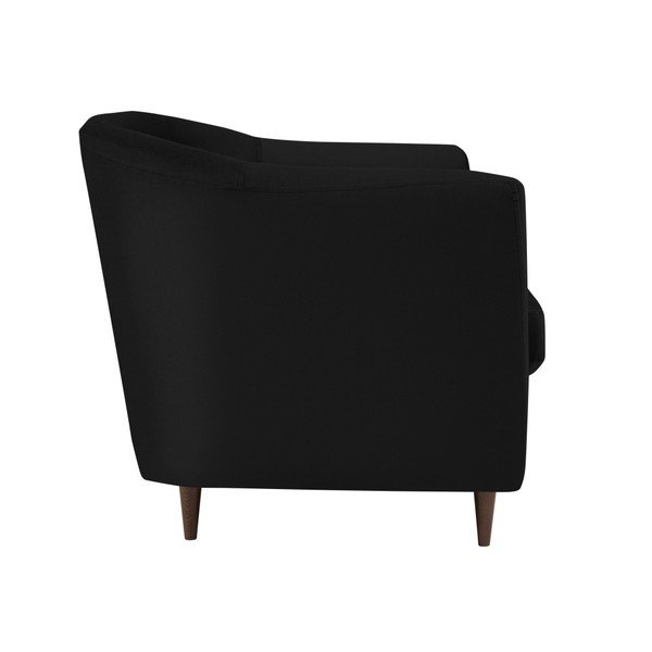 Černé sametové křeslo Kooko Home Glam-image-1