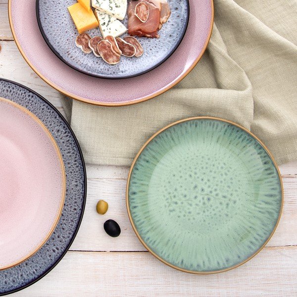 Roosa keraamiline magustoidutaldrik ø 20,5 cm Glaze - Orion-image-3