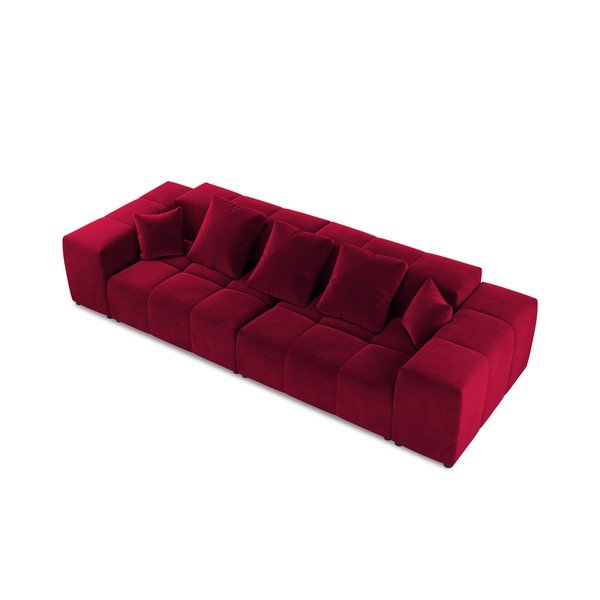 Punane sametne diivan 320 cm Rome Velvet - Cosmopolitan Design-image-3