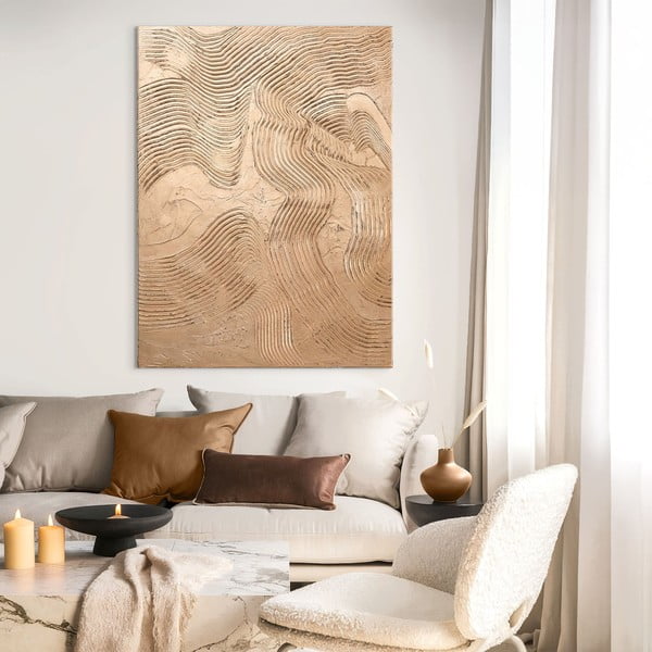 Maal 88x118 cm Metallic Brown - Malerifabrikken-image-1