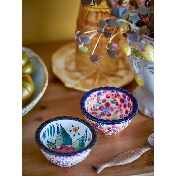 Punased kivikeraamikast serveerimiskausid 2tk komplektis 95 ml Florist - Bloomingville-image-2