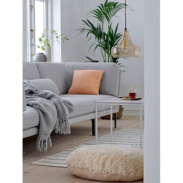 Pruun rippvalgusti klaasist varjuga ø 25,5 cm Yuser - Bloomingville-image-1