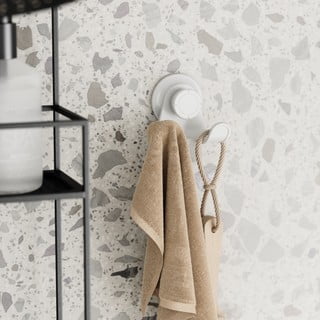 Valge isekinnituv taaskasutatud plastist konks Flex Adhesive - Umbra