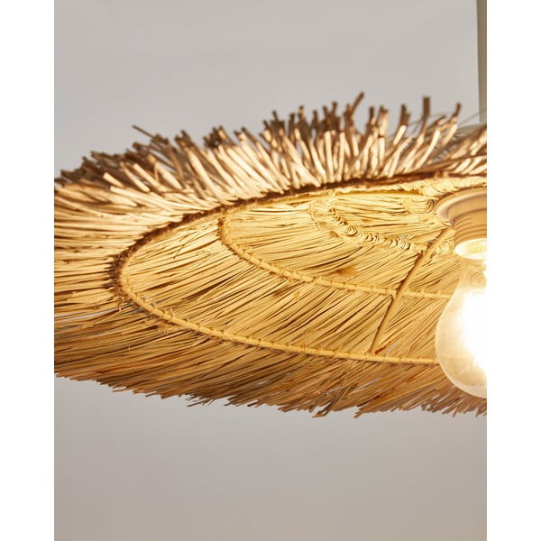 Rippvalgusti mererohust lambivarjuga ø 62 cm Gualta - Kave Home-image-1