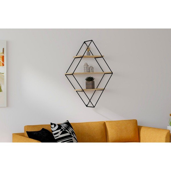 Must/loomulik riiul Meho - Kalune Design-image-1