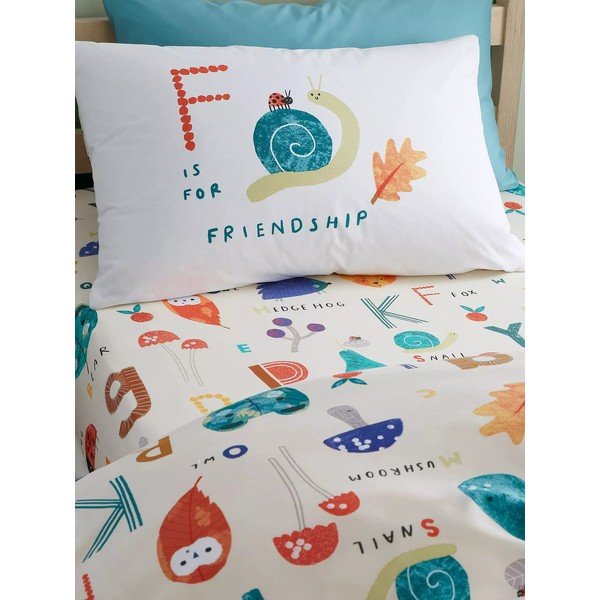 Laste kummiga lina 70x140 cm Woodland Alphabet – RHS-image-1