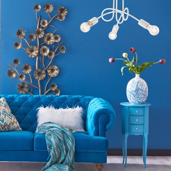 Valge laevalgusti ilma lambivarjuta 36x36 cm Camilla - LAMKUR-image-1