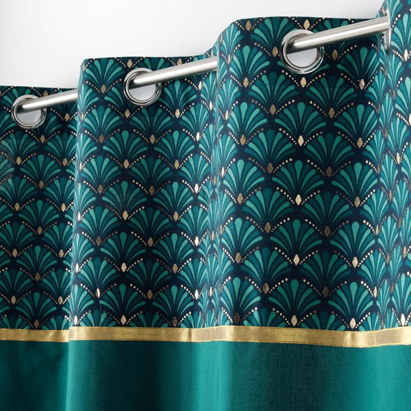 Roheline puuvillane kardin 140x240 cm Artchic - douceur d'intérieur-image-1