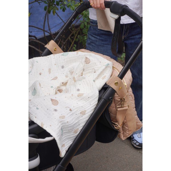 Elevandiluu värvi orgaanilisest puuvillast beebide tekk 100x100 cm Dreamland - Cam Cam Copenhagen-image-4