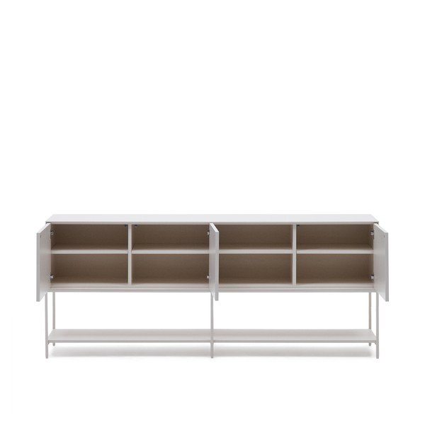 Valge madal kummut 195x80 cm Vedrana - Kave Home-image-3