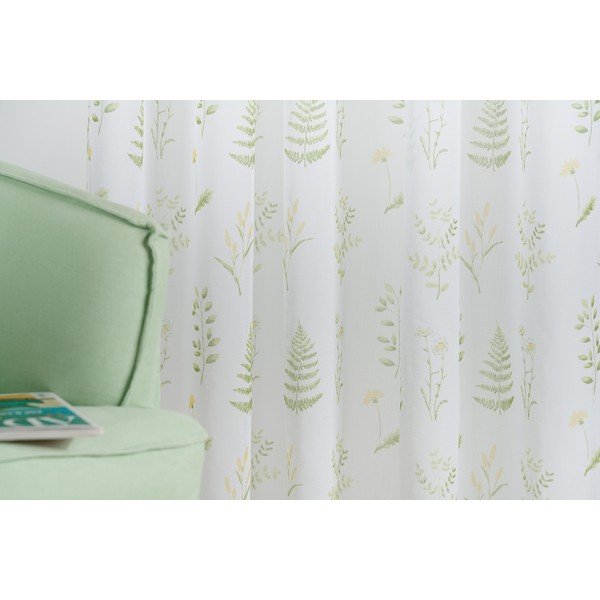 Valge-roheline kardin 140x245 cm Caledonia - Mendola Fabrics-image-3