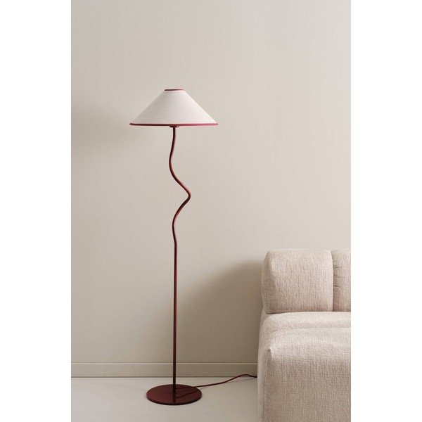 Punane/valge kangast hämardatav põrandalamp (kõrgus 148 cm) Juliet - Jotex-image-2