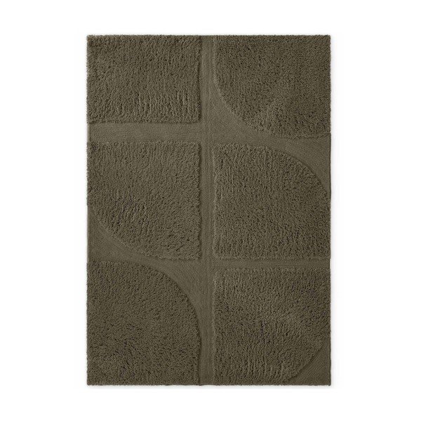 Khaki värvi käsitsi kootud vaip 120x180 cm Lambeth Jasper - Ted Baker