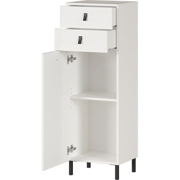 Bílá skřínka Germania Tulsa, výška 119 cm-image-2