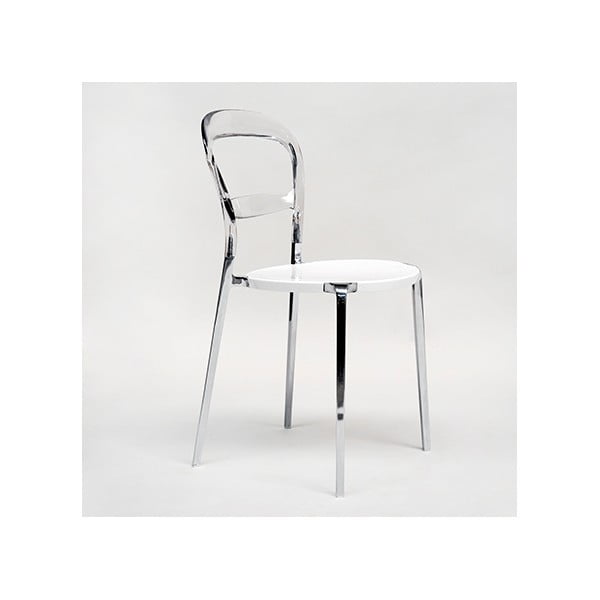 Židle Thalassa Alu Transaprent/White
