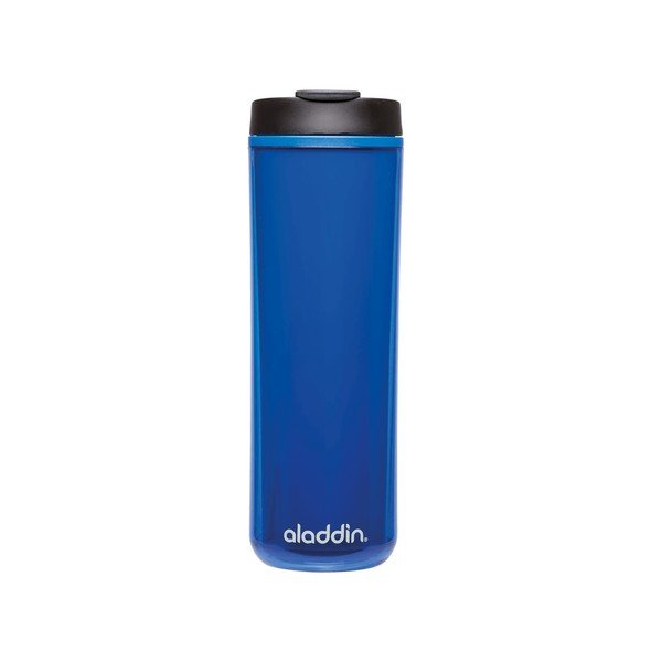 Modrý plastový termohrnek Aladdin s dvojitou stěnou, 470 ml