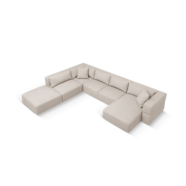 Beež U-kujuline diivan, vasak nurk Esther - Milo Casa-image-2