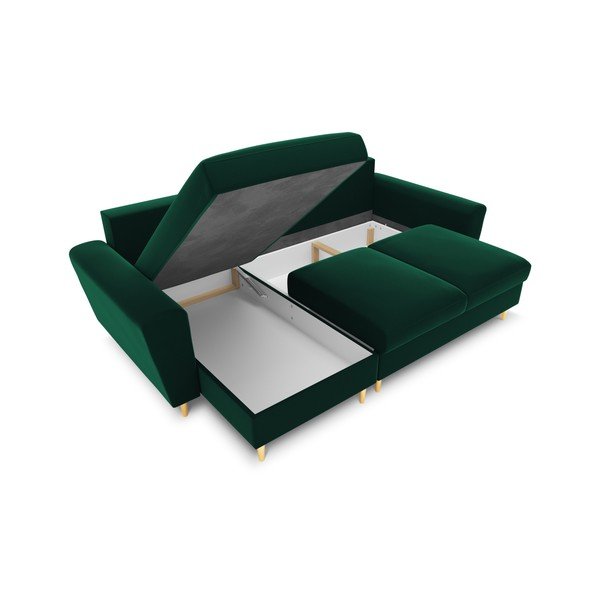 Roheline sametist panipaigaga nurgadiivanvoodi Kyoto - Cosmopolitan Design-image-2