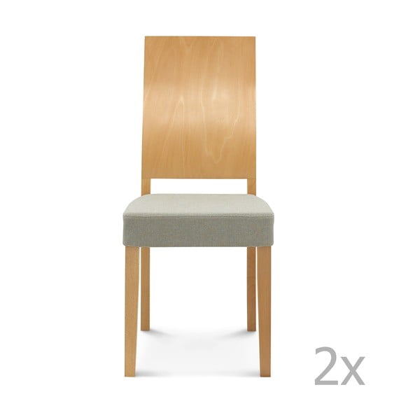 Sada 2 dřevěných židlí Fameg Daga