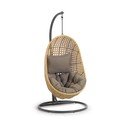 Tumehall/naturaalne polsterdatud ripp-aiatool Cira - Kave Home