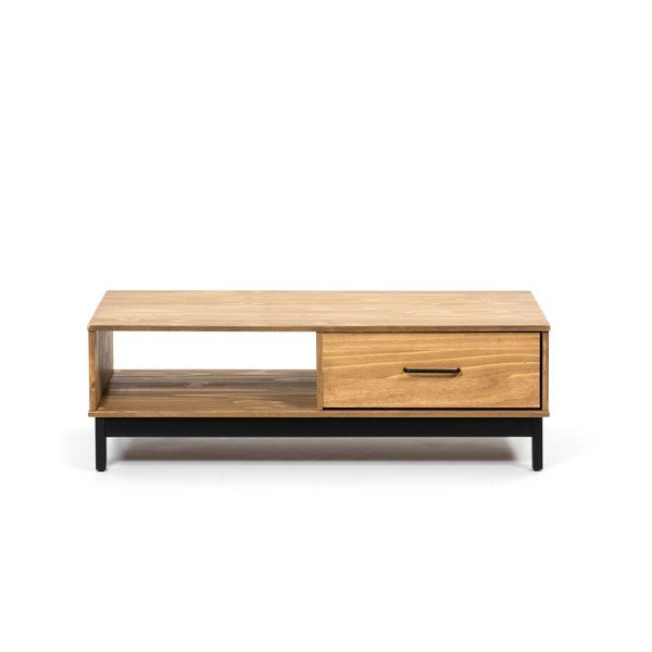 Puidust kohvilaud mustade detailidega Alessia - Marckeric-image-3