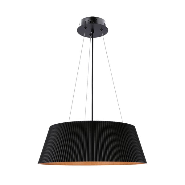 Must LED rippvalgusti metallist varjuga ø 45 cm Umbria - Candellux Lighting-image-2