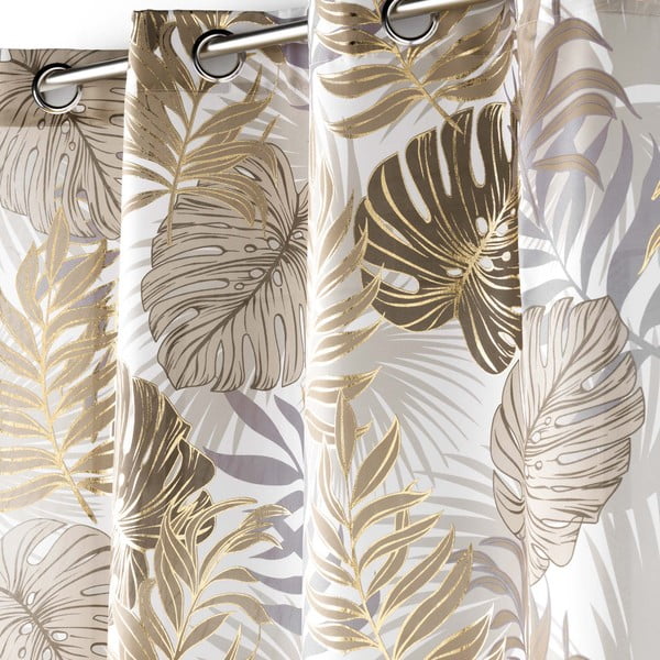 Beež-kuldne kardin 140x280 cm Mogador - douceur d'intérieur-image-1