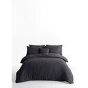 Antratsiitne Renforcé puuvillast voodipesu üheinimesevoodile 140x200 cm Waffle Striped - Mila Home Luxury