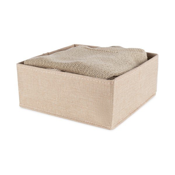 Beež kangast hoiukast 28x12x12 cm Sandy - Compactor-image-2