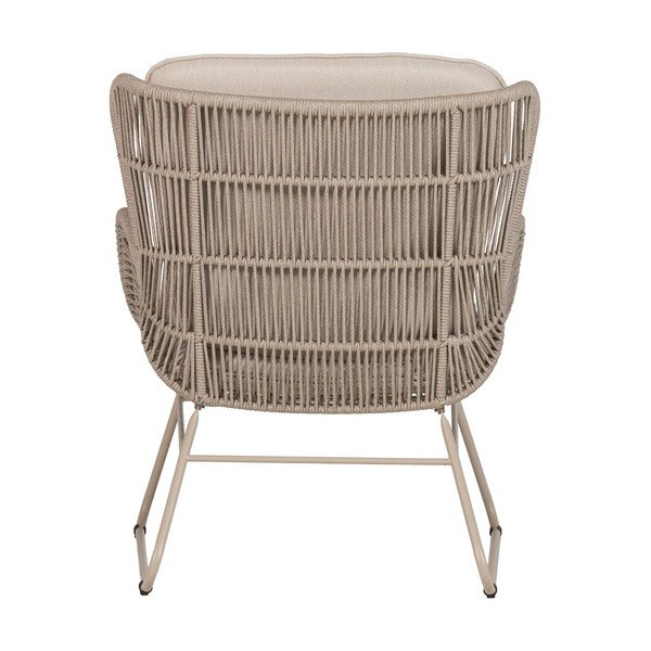 Beež metall/polsterdatud aiatool Grace - WOOOD-image-4