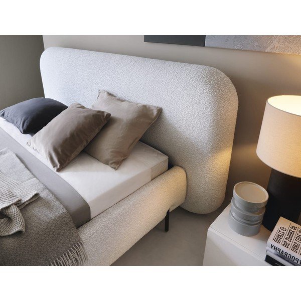 Beež polsterdatud kaheinimesevoodi koos panipaiga ja voodipõhjaga 140x200 cm Pointt - ELTAP-image-3