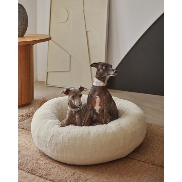 Valge koeravoodi ø 70 cm Woopy - Kave Home-image-1
