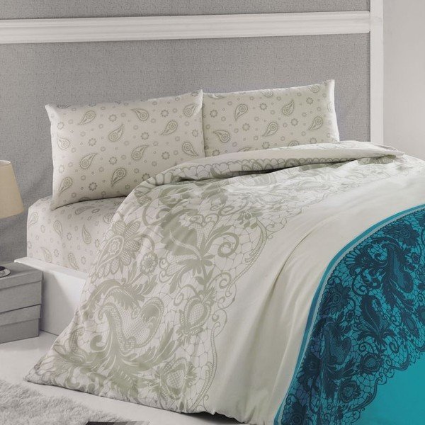 Povlečení Luxury Time Blue, 240x220 cm