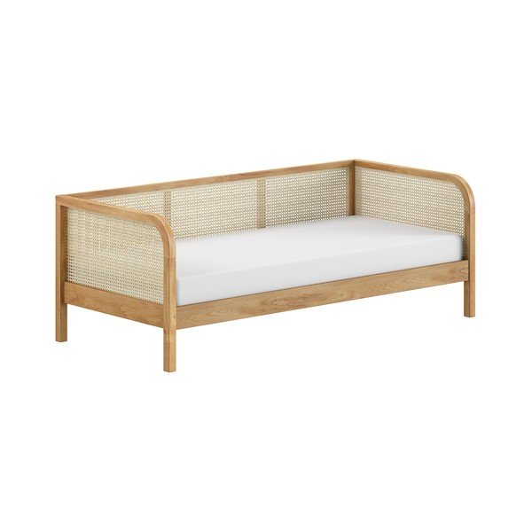 Tammepuidust üheinimesevoodi koos voodipõhjaga 90x200 cm Olive Captain Rotan - Vipack