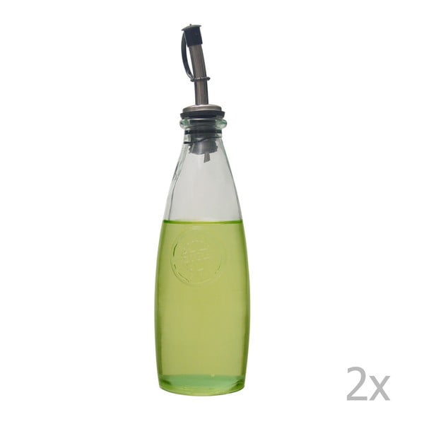 Ringlussevõetud klaasist õli ja äädika komplekt, 300 ml Authentic - Ego Dekor-image-2