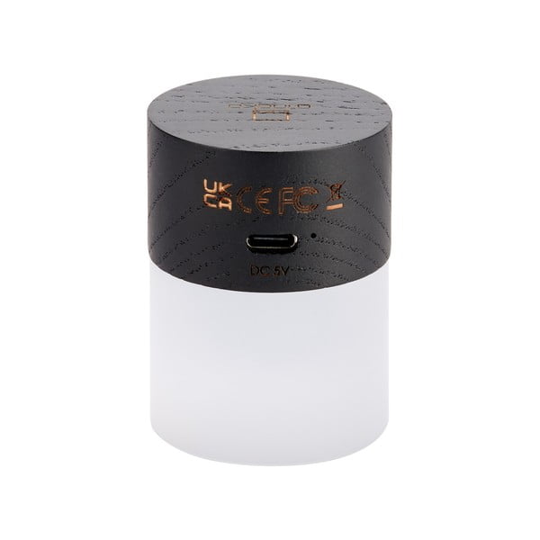 Must dimmerdatav LED laualamp klaasist varjuga (kõrgus 6 cm) Lemelia – Gingko-image-4