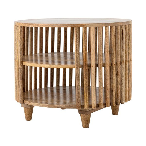 Ümmargune mangopuidust kohvilaud naturaalses värvitoonis, läbimõõduga 60 cm Sali - Bloomingville-image-2