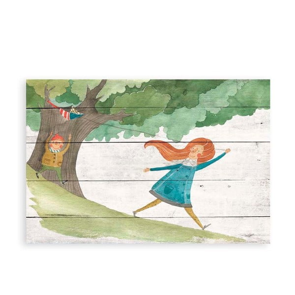 Obraz na dřevě Little Nice Things Kite, 60 x 40 cm