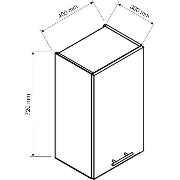 Ülemine köögikapp (laius 40 cm) Brodie - STOLKAR-image-2