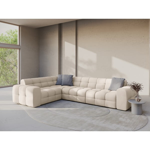 Beež nurgadiivan (vasak nurk/L-kujuline) Kendal - Micadoni-image-1