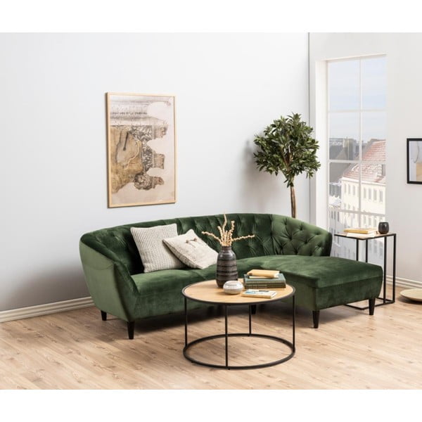 Must ümmargune kohvilaud ø 80 cm Seaford - Actona-image-1