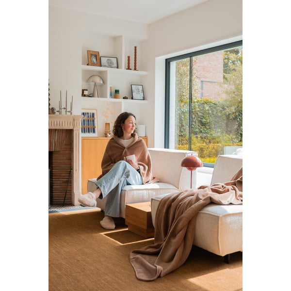 Pruun mikroplüüsist tekk 150x200 cm Tomo - Tiseco Home Studio-image-2